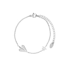 Load image into Gallery viewer, Simple Temperament 316L Stainless Steel Paper Airplane Star Bracelet