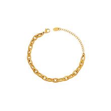 Load image into Gallery viewer, Personalized Hip Hop Plated Gold 316L Stainless Steel Hollow Geometric Chain Bracelet