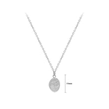Load image into Gallery viewer, Fashion Simple 316L Stainless Steel Leaf Geometric Oval Pendant with Necklace