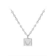 Load image into Gallery viewer, Fashion Simple 316L Stainless Steel Moon Pattern Geometric Pendant with Necklace
