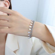 Load image into Gallery viewer, Fashion Simple 316L Stainless Steel Leaf Chain Bracelet