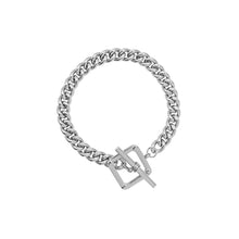 Load image into Gallery viewer, Simple Personality 316L Stainless Steel Hollow Block Chain Bracelet