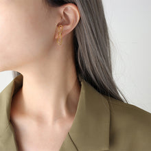 Load image into Gallery viewer, Simple Sweet Plated Gold 316L Stainless Steel Ribbon Stud Earrings