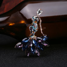 Load image into Gallery viewer, Fashion Brilliant Mermaid Brooch with Purple Cubic Zirconia