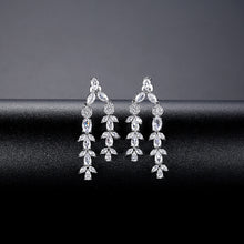 Load image into Gallery viewer, Fashion Personality Geometric Tassel Earrings with Cubic Zirconia