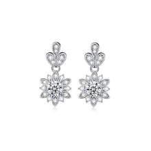 Load image into Gallery viewer, Fashion Simple Flower Earrings with Cubic Zirconia
