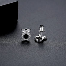 Load image into Gallery viewer, Simple Fashion Geometric Circle Flower Stud Earrings with Cubic Zirconia