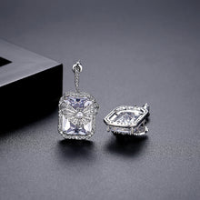 Load image into Gallery viewer, Fashion Temperament Butterfly Geometric Square Earrings with Cubic Zirconia