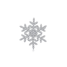 Load image into Gallery viewer, Fashion Simple Snowflake Brooch with Cubic Zirconia