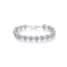 Load image into Gallery viewer, Fashion Simple Heart Bracelet with Cubic Zirconia