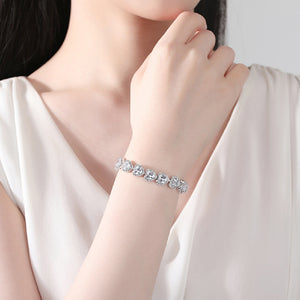 Fashion Simple Heart Bracelet with Cubic Zirconia