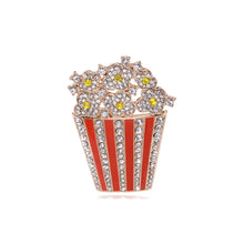 Load image into Gallery viewer, Fashion Creative Plated Gold Popcorn Brooch with Cubic Zirconia