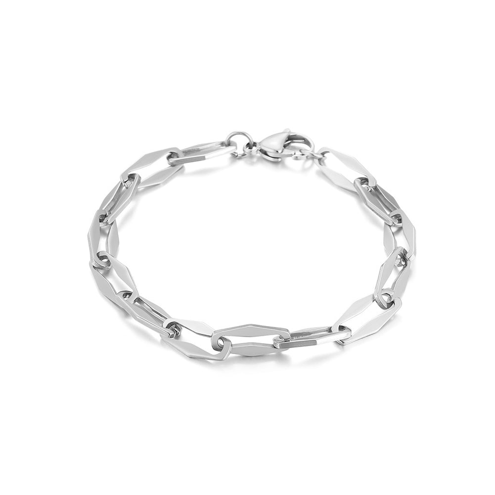 Simple Personality 316L Stainless Steel Diamond Chain Bracelet