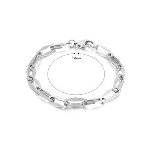 Simple Personality 316L Stainless Steel Diamond Chain Bracelet