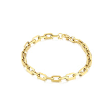 Load image into Gallery viewer, Simple Fashion Plated Gold 316L Stainless Steel Ring Geometric Chain Bracelet
