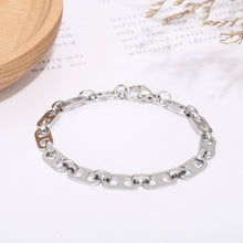Load image into Gallery viewer, Simple Fashion 316L Stainless Steel Hollow Geometric Chain Bracelet