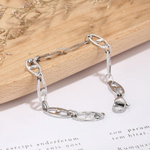 Load image into Gallery viewer, Fashion Simple 316L Stainless Steel Hollow Geometric Chain Bracelet