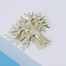 Load image into Gallery viewer, Simple Fashion Plated Gold Big Tree Brooch