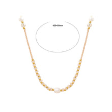 Load image into Gallery viewer, Fashion Simple Plated Gold 316L Stainless Steel Beaded Irregular Imitation Pearl Necklace