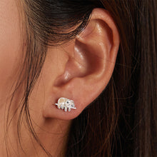Load image into Gallery viewer, 925 Sterling Silver Simple Cute Enamel Sloth Stud Earrings