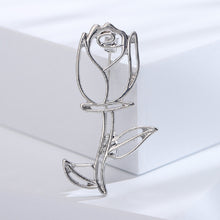 Load image into Gallery viewer, Simple Fashion Hollow Rose Brooch
