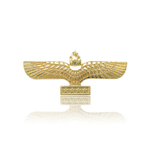 Fashion Vintage Plated Gold Eagle Totem Brooch