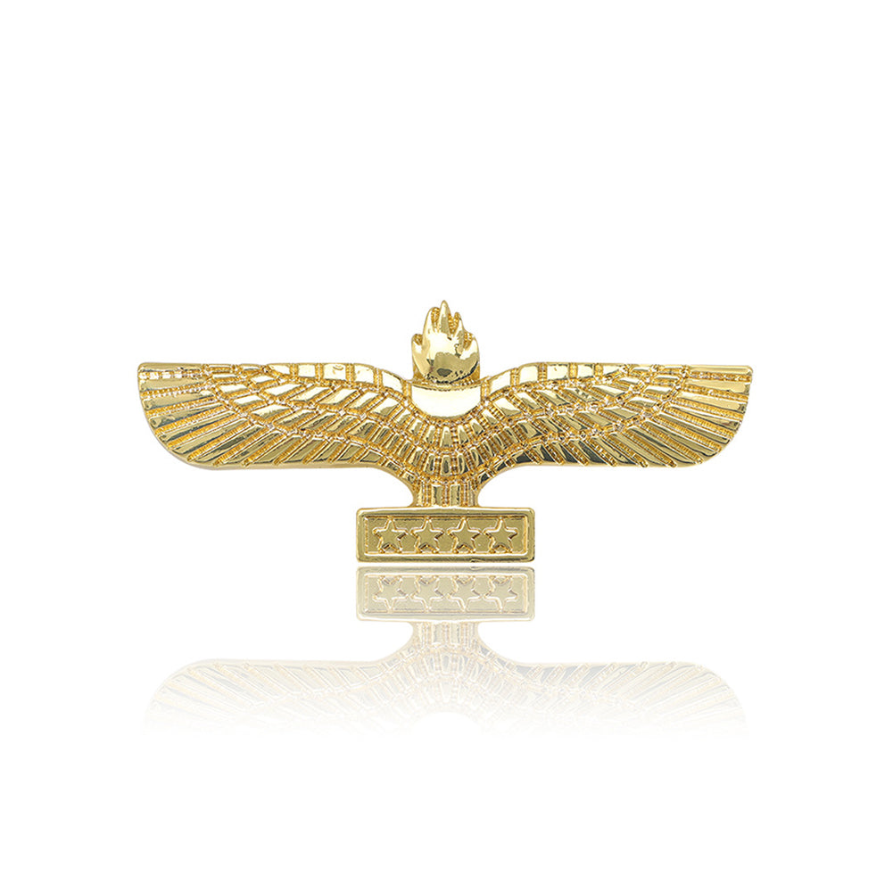 Fashion Vintage Plated Gold Eagle Totem Brooch