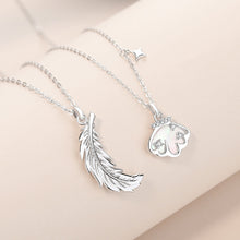 Load image into Gallery viewer, 925 Sterling Silver Fashion Romantic Seashell Pendant with Cubic Zirconia and Necklace