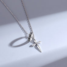 Load image into Gallery viewer, 925 Sterling Silver Fashion Personality Cross Ring Pendant with Necklace