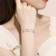 Load image into Gallery viewer, 925 Sterling Silver Fashion Temperament Ginkgo Leaf Bead Double Layer Bracelet