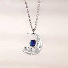 Load image into Gallery viewer, 925 Sterling Silver Fashion Personality Astronaut Moon Couple Pendant with Necklace For Men
