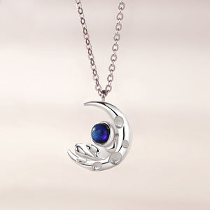 925 Sterling Silver Fashion Personality Astronaut Moon Couple Pendant with Necklace For Men