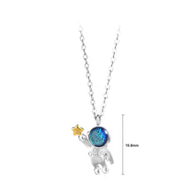 Load image into Gallery viewer, 925 Sterling Silver Fashion Creative Astronaut Couple Pendant with Necklace For Women