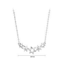 Load image into Gallery viewer, 925 Sterling Silver Fashion Simple Star Pendant with  Cubic Zirconia and Necklace