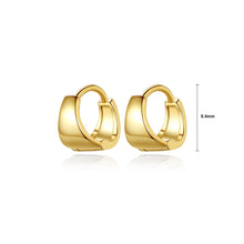 Load image into Gallery viewer, 925 Sterling Silver Plated Gold Simple Personality Geometric Earrings