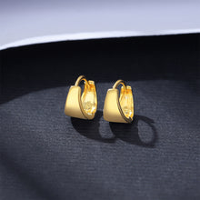 Load image into Gallery viewer, 925 Sterling Silver Plated Gold Simple Personality Geometric Earrings