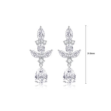 Load image into Gallery viewer, Fashion Elegant Geometric Tassel Earrings with Cubic Zirconia