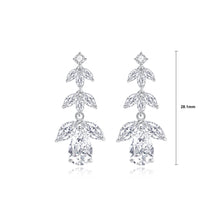 Load image into Gallery viewer, Fashion Simple Geometric Water Drop Tassel Earrings with Cubic Zirconia