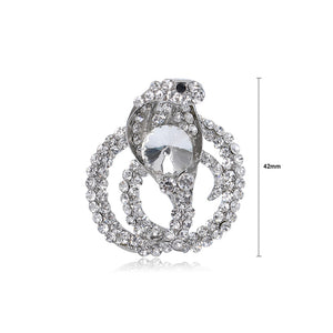 Fashion Brilliant Snake Brooch with Cubic Zirconia