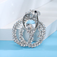 Load image into Gallery viewer, Fashion Brilliant Snake Brooch with Cubic Zirconia