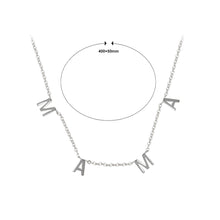 Load image into Gallery viewer, 925 Sterling Silver Fashion Simple Alphabet Mama Necklace