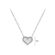 Load image into Gallery viewer, Fashion Simple 316L Stainless Steel Heart Shape Shell Pendant with Necklace