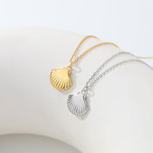 Load image into Gallery viewer, 925 Sterling Silver Fashion Simple Shell Pendant with Necklace