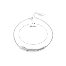 Load image into Gallery viewer, 925 Sterling Silver Simple Fashion Double Curved Geometric Anklet