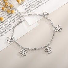 Load image into Gallery viewer, Fashion Temperament 316L Stainless Steel Hollow Butterfly Anklet