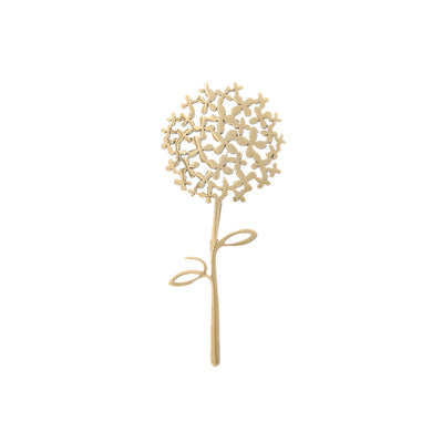 Simple Fashion Plated Gold Dandelion Brooch