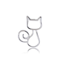 Load image into Gallery viewer, Simple and Cute Hollow Cat Brooch