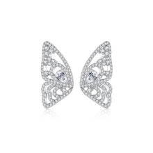 Load image into Gallery viewer, Fashion and Elegant Hollow Butterfly Stud Earrings with Cubic Zirconia
