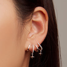 Load image into Gallery viewer, Simple Fashion Star Tassel Geometric Stud Earrings with Cubic Zirconia