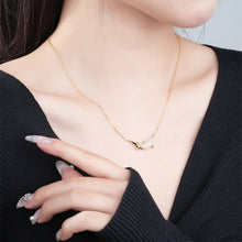 Load image into Gallery viewer, 925 Sterling Silver Plated Gold Fashion Simple Koi Pendant with Necklace
